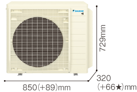 7.1～9.0kW カラー：ホワイト（5Y 7.5/1）